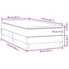 vidaXL Box spring postelja z vzmetnico temno modra 90x210 cm žamet