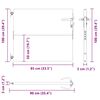 vidaXL Vrtna vrata 85x125 cm iz kortenskega jekla kvadratne oblike