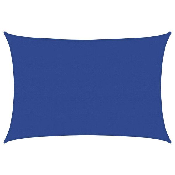 vidaXL Senčno jadro 160 g/m&sup2; pravokotno modro 5x6 m HDPE