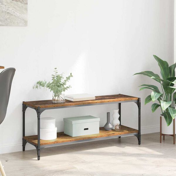 vidaXL TV omarica Star les 100x33x41cm Inženirski les in železo