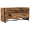 vidaXL Garderobna omara Old Wood 70x32,5x35 cm Inženirski les
