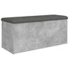 vidaXL Klop za shranjevanje betonska siva 102x42x45 cm inženirski les