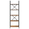 vidaXL Knjižna polica Star les 60 x 30 x 183 cm Konstruiran les