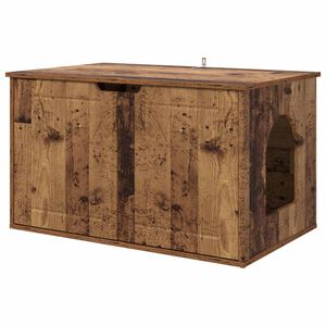 vidaXL Mačja hi&scaron;a Star les 85 x 55 x 50,5 cm Inženirski les