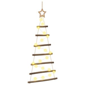 vidaXL Visoka božična smreka 90 cm 30 LED Toplo bela