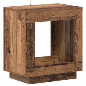 vidaXL Stranska miza Star les 60 x 40 x 65 cm Inženirski les