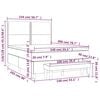 vidaXL Box spring postelja z vzmetnico siv 140x200 cm umetno usnje