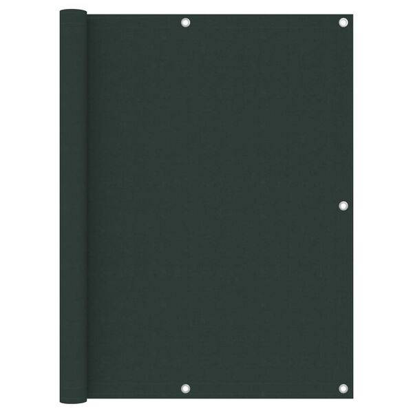 vidaXL Balkonsko platno temno zeleno 120x500 cm oksford blago