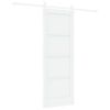 vidaXL Drsna vrata ORKDAL 73,5 x 198,5 cm Inženirski les Bela