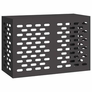 vidaXL Prekrivalo za klimatsko napravo Črna 90 x 40 x 60 cm Jeklo