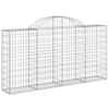 vidaXL Obokane gabion košare 6 kosov 200x30x100/120cm pocinkano železo