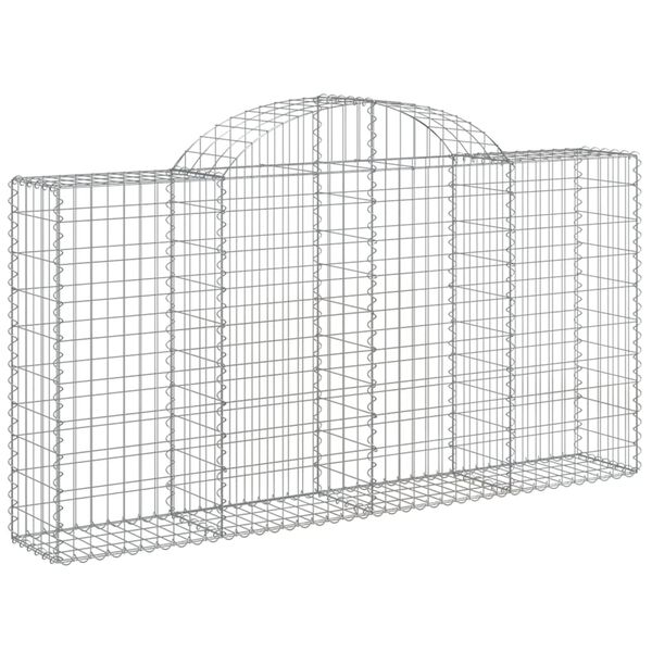 vidaXL Obokane gabion košare 6 kosov 200x30x100/120cm pocinkano železo