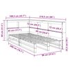 vidaXL Knjižna postelja brez vzmetnice 90x200 cm trdna borovina