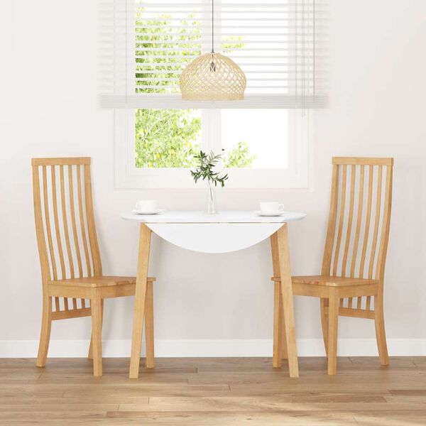 vidaXL Jedilni stoli 2 kosa masivne lesene gume