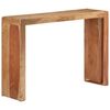 vidaXL Konzolna mizica 110x30x76 cm trden akacijev les