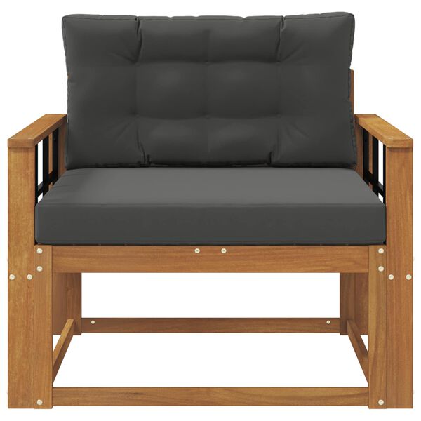 vidaXL Srednji zunanji kavč Masiven les akacije Naravna