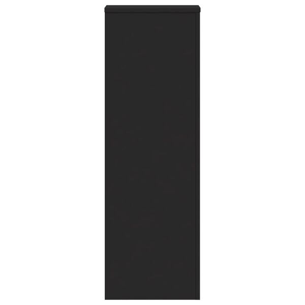 vidaXL Stojalo za rastline črno 33x33x100 cm inženirski les