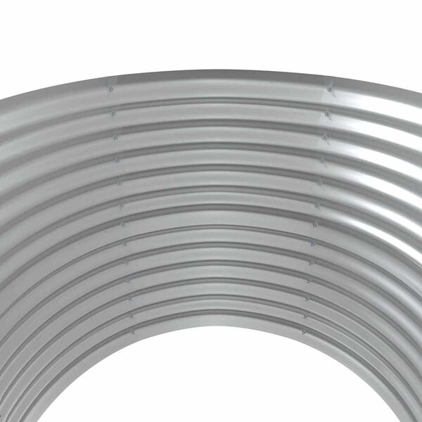 vidaXL Visoka greda iz cinkanega jekla 100x100x68 cm rjava