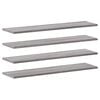 vidaXL Stenske police 4 kosi siva sonoma 80x20x1,5 cm inženirski les