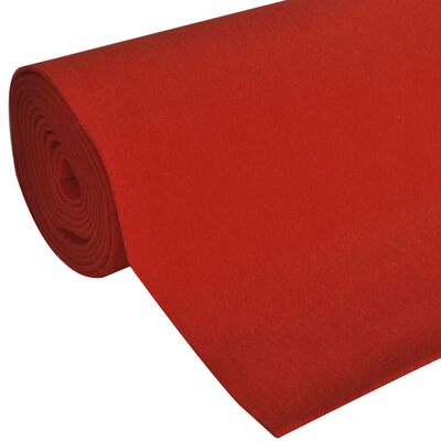 vidaXL Rdeča Preproga 1 x 10 m Izjemno Težka 400 g/m2