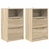 vidaXL Posteljne mize 2 kos Sonoma hrast 40 x 30 x 467 cm