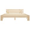 vidaXL Posteljni okvir z vzglavjem 160x200 cm trdna borovina