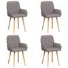 vidaXL Jedilni stoli 4 kos Blago Taupe 56,5 x 50 x 87,5 cm