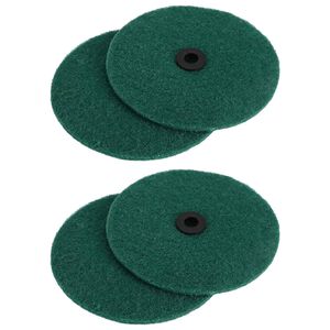 vidaXL Polirna naprava za tla 4 kos &Oslash; 14 cm Temno zelena Mikrofibra