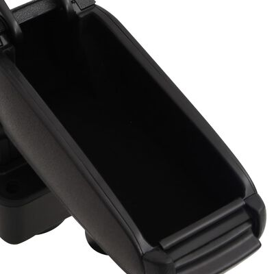 vidaXL Naslon za roke za avto črn 13x32x(32,5-49) cm ABS