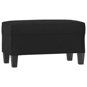 vidaXL Klop črna 70x35x41 cm umetno usnje