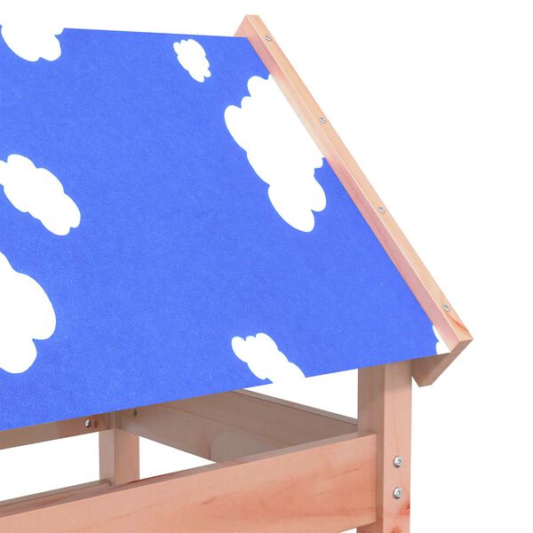 vidaXL Igralna stolpnica Rjava 52,5 x 85 x 239 cm Trdni Douglas les