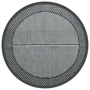 vidaXL Zunanja preproga ARAKIL siva &Oslash;120 cm PP