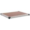 vidaXL Podstavek za zunanji tu&scaron; WPC nerjaveče jeklo 80x62 cm rjava