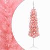 vidaXL Umetno ozko božično drevesce z božično kroglico 150 cm 150 LED
