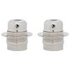 vidaXL Obeski za svetilke 2 kosa Satin Nickel E27