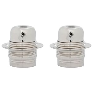 vidaXL Obeski za svetilke 2 kosa Satin Nickel E27