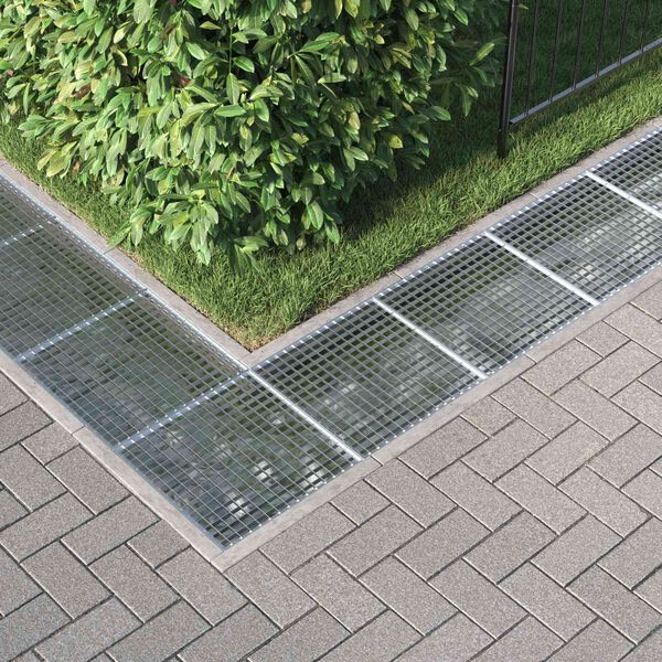 vidaXL Re&scaron;etka srebrna 50 x 50 x 2 cm Jeklo vroče pocinkano