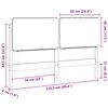 vidaXL Tapecirano vzglavje Rjava in črna 120 cm Masivno borovo les