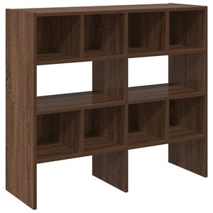 vidaXL Regal za čevlje 2 kosa zložljiva rjavi hrast 89,5x30x40 cm