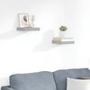 vidaXL Stenske police 2 kosa sive 23x23,5x3,8 cm MDF