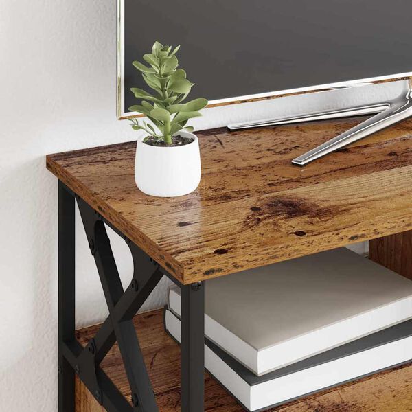 vidaXL TV omarica Star les 90 x 33 x 45 cm Inženirski les in jeklo