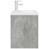 vidaXL Kopalni&scaron;ki umivalnik z vgrajenim umivalnikom pipo Betonsko sivo