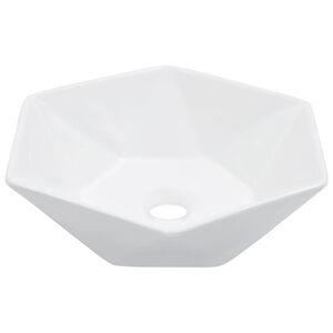 vidaXL Umivalnik 40x36,5x12 cm keramičen bel