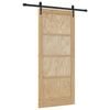 vidaXL Drsna vrata ORKDAL Naravna 86 x 198,5 cm Trdna borovina