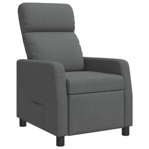 vidaXL Naslanjač Temno siva Blago