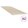 vidaXL Nadomestne letvice za posteljo z 48 letvicami 2 kosa 90x200 cm