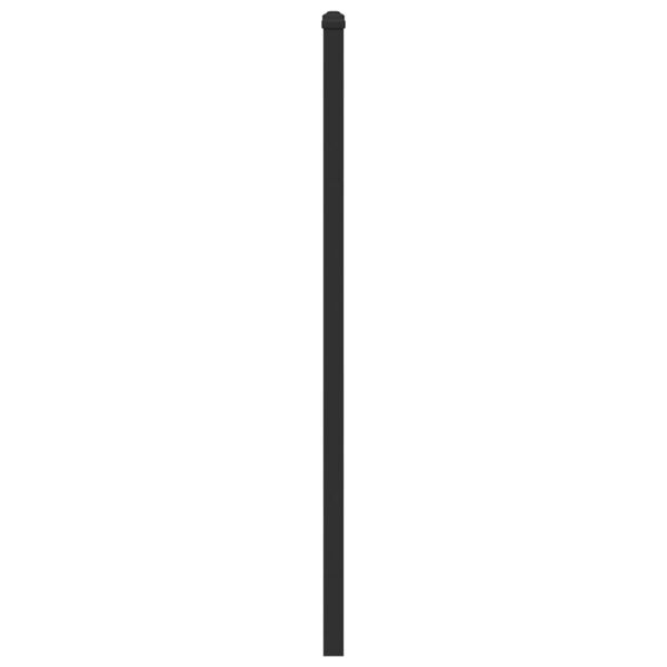 vidaXL Nadomestno vzglavje rjavi hrast 80 cm inženirski les in jeklo