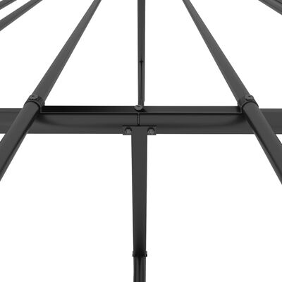vidaXL Kovinski posteljni okvir črn 183x213 cm