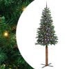 vidaXL Ožja jelka Zelena 210 cm PVC in trden bor