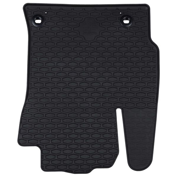 vidaXL Avto preproga 4 pcs Črna Guma